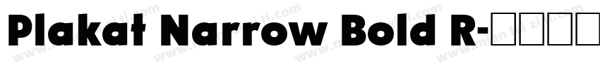 Plakat Narrow Bold R字体转换